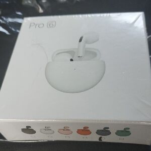 Pro 6 Wireless Eards in White BOX IS MARKED AS GRAY